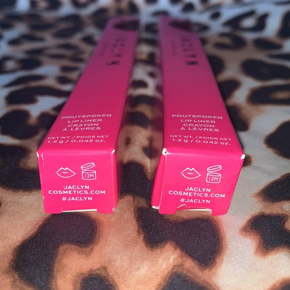 JACLYN Cosmetics Strawberry Feels Poutspoken Lip Liner Crayon in SUGARED New LOT - Picture 2 of 16